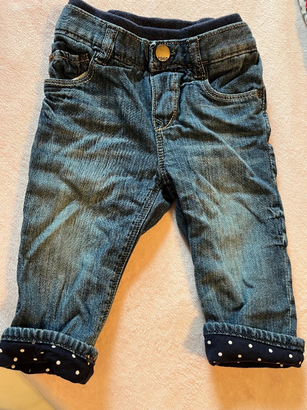 Baby Gap Girls Lined Jeans Size 12-18 Months